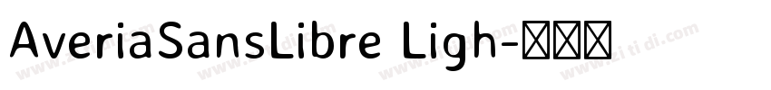 AveriaSansLibre Ligh字体转换